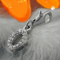 Anhänger Charm Buchstabe O 925 Sterlingsilber