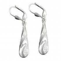 Ohrring Behang glänzend 925 Sterlingsilber