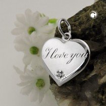 Anhänger Herz mit Zirkonia 925 Sterlingsilber