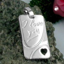 Anhänger I love you 925 Sterlingsilber