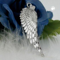 Anhänger Flügel rhodiniert 925 Sterlingsilber