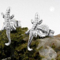 Ohrstecker Krokodil 925 Sterlingsilber