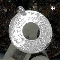 Anhänger circle is round 925 Sterlingsilber