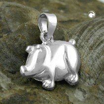 Anhänger Glücksschwein 925 Sterlingsilber