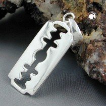 Anhänger Rasierklinge 925 Sterlingsilber