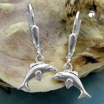 Ohrring Delfin rechts-links 925 Sterlingsilber