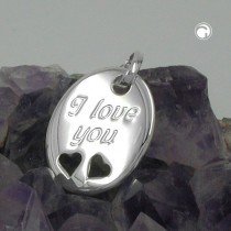 Anhänger -I love you- 925 Sterlingsilber