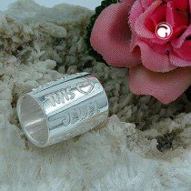 Anhänger Rohr graviert 925 Sterlingsilber