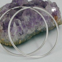 Creolen Ohrringe 70mm glänzend 925 Sterlingsilber