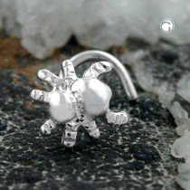 Nasenstecker Spinne 925 Sterlingsilber