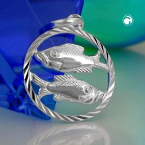 Anhänger Sternzeichen Fische 925 Sterlingsilber