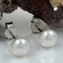 Ohrstecker ca. 6mm Zuchtperle 925 Sterlingsilber