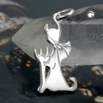 Anhänger Teufel Dreizack 925 Sterlingsilber