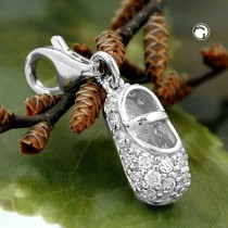 Anhänger Charm Babyschuh 925 Sterlingsilber