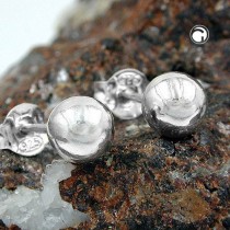 Ohrstecker 6mm Kugel 925 Sterlingsilber