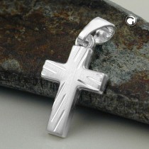 Anhänger Kreuz diamantiert Silber