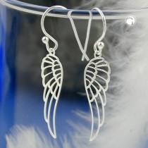 Ohrhaken Flügel filigran 925 Sterlingsilber