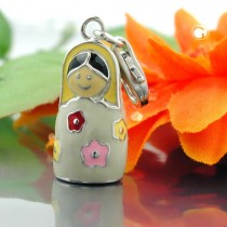 Anhänger Charm Puppe 925 Sterlingsilber