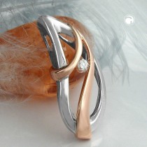Anhänger Zirkonia rhodiniert 925 Sterlingsilber