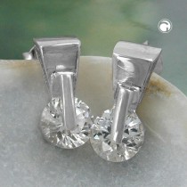 Ohrstecker mit Zirkonia Zirkonia 925 Sterlingsilber