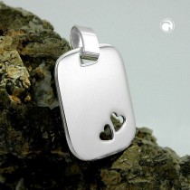 Anhänger Gravurplatte 925 Sterlingsilber