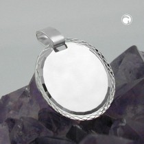Anhänger Gravurplatte 925 Sterlingsilber