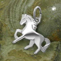Anhänger Pferd glänzend 925 Sterlingsilber