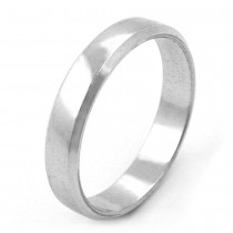 Ring glänzend mit Rand 925 Silber Größe 56