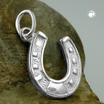 Anhänger Hufeisen glänzend 925 Sterlingsilber