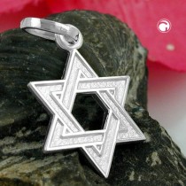 Anhänger David-Stern 925 Sterlingsilber