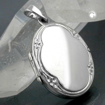 Anhänger Medaillon oval 925 Sterlingsilber