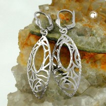 Ohrring Muster durchbrochen 925 Sterlingsilber