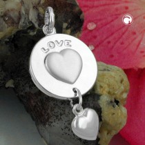 Anhänger LOVE eingraviert 925 Sterlingsilber