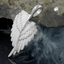 Anhänger Engelflügel matt 925 Sterlingsilber