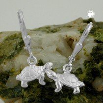 Ohrring Schildkröte 925 Sterlingsilber