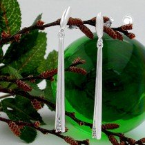 Ohrstecker Hänger mit Zirkonia 925 Sterlingsilber