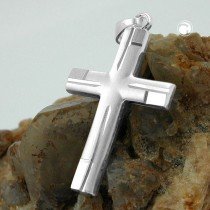 Anhänger Kreuz matt-glänzend 925 Sterlingsilber