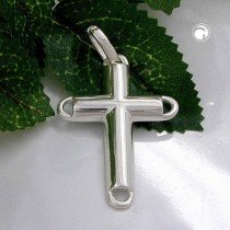 Anhänger Kreuz glänzend 925 Sterlingsilber