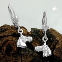 Ohrring Pferdekopf 925 Sterlingsilber