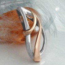 Anhänger Zirkonia rhodiniert 925 Sterlingsilber