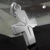 Anhänger Kreuz diamantiert 925 Sterlingsilber