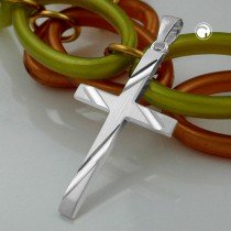 Anhänger Kreuz diamantiert 925 Sterlingsilber