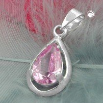Anhänger Tropfen Zirkonia 925 Sterlingsilber
