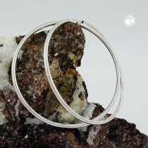 Creolen Ohrringe 50mm glänzend 925 Sterlingsilber