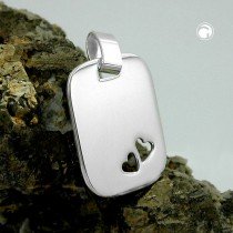 Anhänger Gravurplatte 925 Sterlingsilber