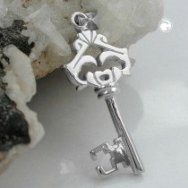 Anhänger Schlüssel massiv 925 Sterlingsilber