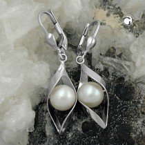 Ohrring Süßwasserzuchtperle 925 Sterlingsilber