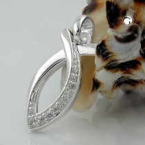 Anhänger Jesus-Zeichen mit Zirkonias 925 Sterlingsilber