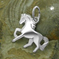 Anhänger Pferd glänzend 925 Sterlingsilber
