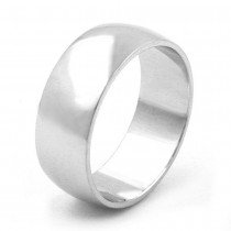 Ring glänzend gewölbt 925 Silber Größe 62